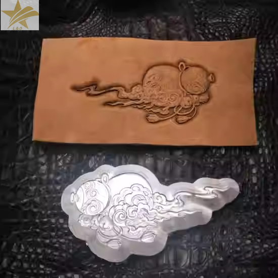 Leatherwork Flowers - 3Dひょうたん型革エンボス加工型、革彫刻ツールクラフトプレススタンプ革加工ツール