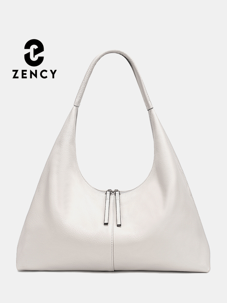 Leather Work Handbags - Zency 大容量トートバッグ本革ホーボーバッグ女性ハンドバッグショルダー財布ショッパー仕事用冬バッグママ妻用