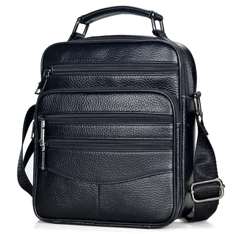 Leather Work Handbags - 男性本革ハンドバッグ男性高品質牛革メッセンジャーバッグメンズ Ipad ビジネスバッグミドルサイズブリーフケーストート