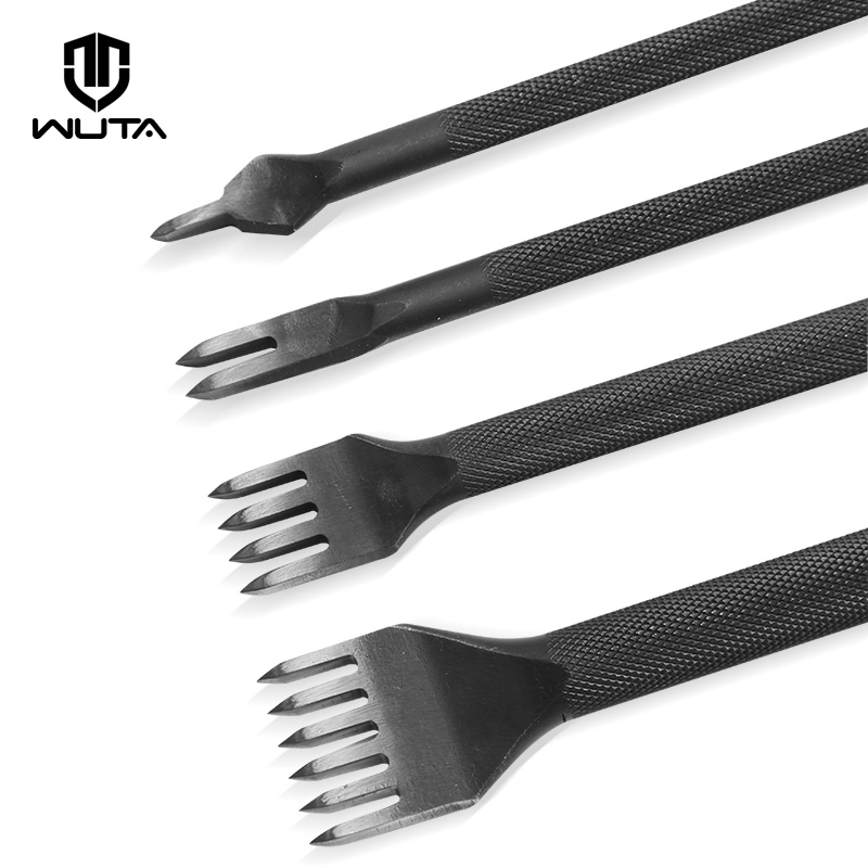 Leatherwork Awl - WUTA 1 ピースダイヤモンドポイント黒刺す鉄革チゼルレザークラフト穴パンチツールステッチツール 3/4 ミリメートル利用可能