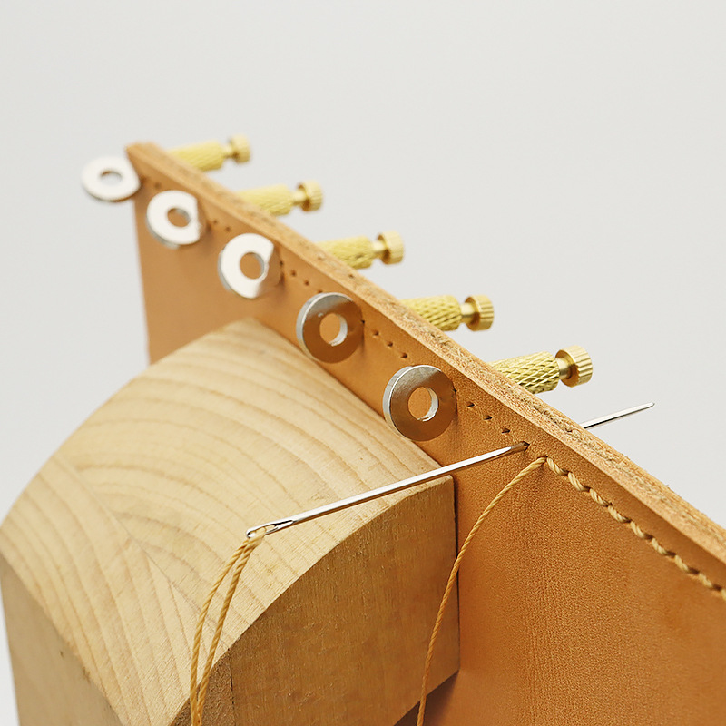 Leatherwork Clamp - 5 個の縫合糸位置決め針 DIY マニュアル革縫合糸クランプ固定切断穴の転位を防ぐ革ツール
