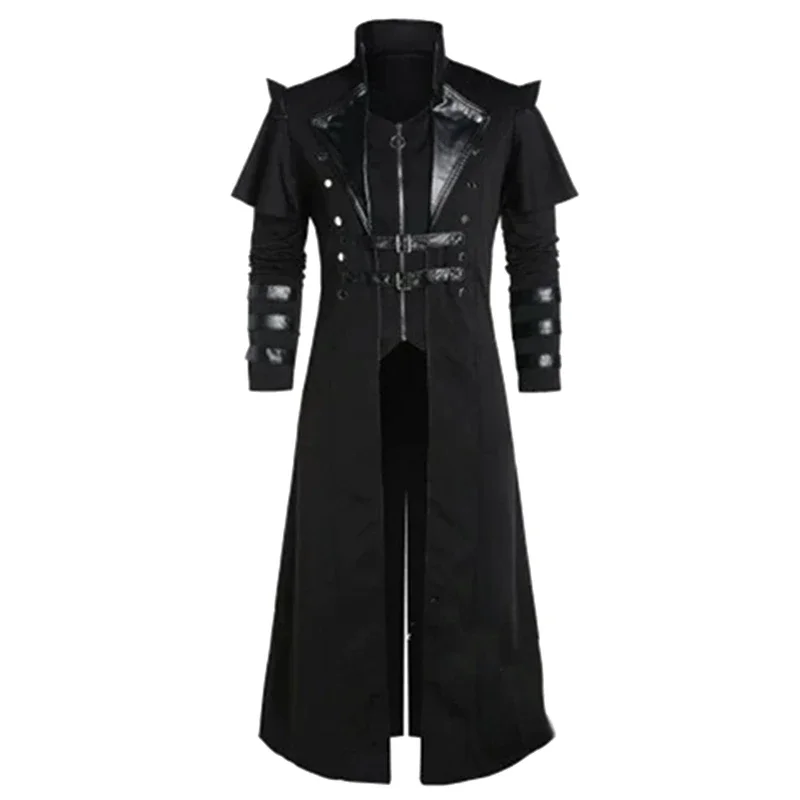 ヴィンテージハロウィン中世スチームパンクエルフ海賊コスチュー - Leather Work Jacket のレビューと価格