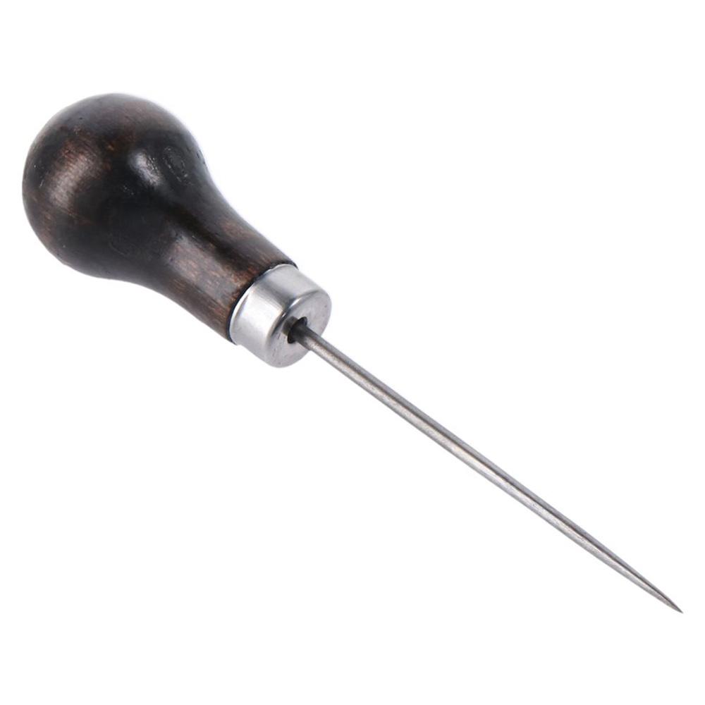 木製ハンドルスクラッチワイルツール、革パンチ穴工芸品、縫製、 - Leatherwork Awl のレビューと価格
