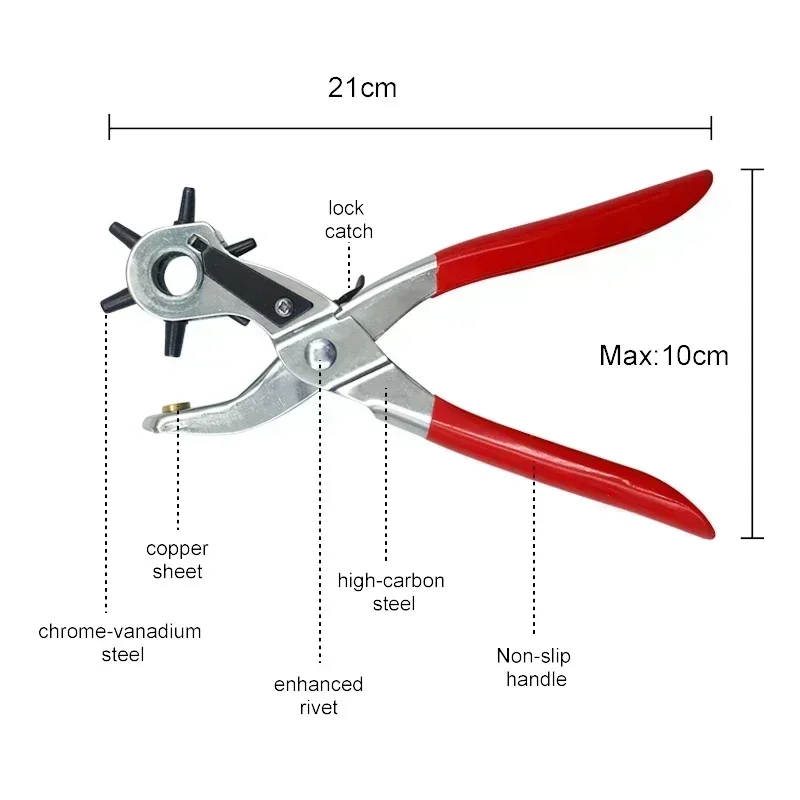 多機能レザーパンチングツール、時計ストラップベルト、牛革手動 - Leatherwork Awl のレビューと価格