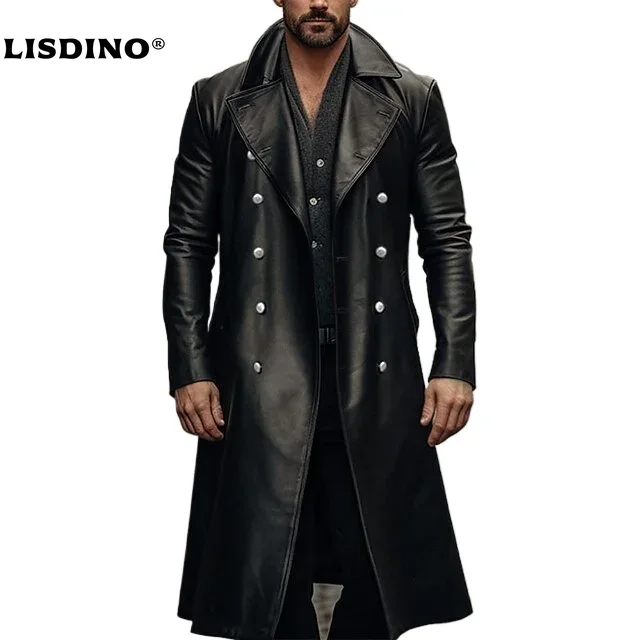 レザージャケット男性冬フリースオートバイフェイクレザージャケ - Leather Work Jacket のレビューと価格