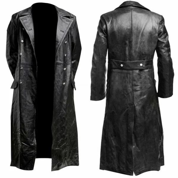レザージャケット男性冬フリースオートバイフェイクレザージャケ - Leather Work Jacket のレビューと価格