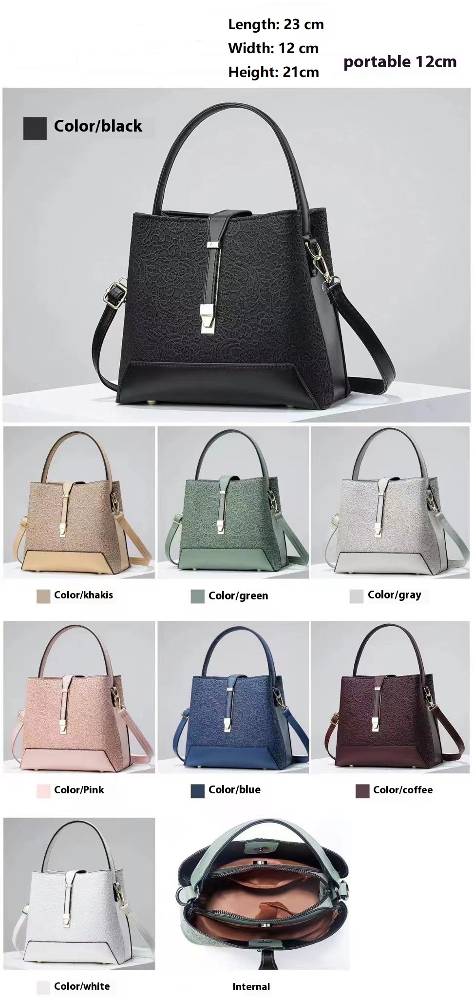 新しい高級トートバッグレザー上品なハンドバッグプロフェッショ - Leather Work Handbags のレビューと価格