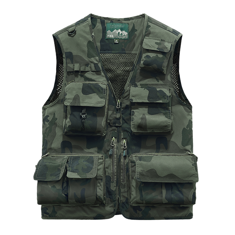 複数のポケットが刺繍されたメンズベスト,釣り服,レジャーコー - Leather Work Vest For Men のレビューと価格