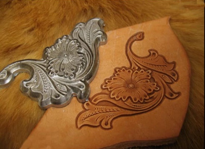 革彫刻エンボススタンプ型、花柄、革細工ツールクラフトプレスス - Leatherwork Flowers のレビューと価格