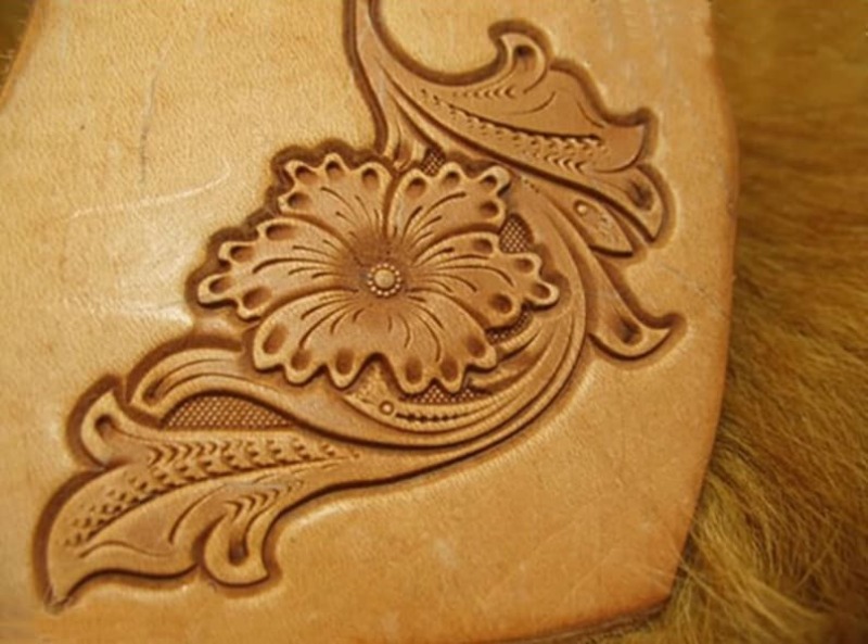 革彫刻エンボススタンプ型、花柄、革細工ツールクラフトプレスス - Leatherwork Flowers のレビューと価格