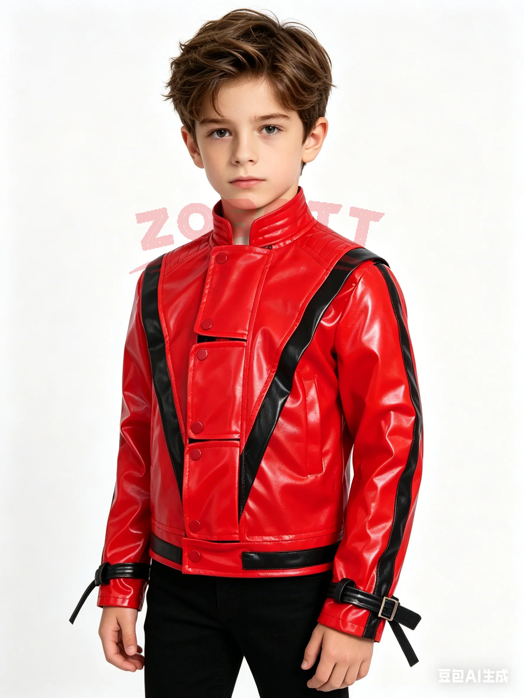 マイケル・ジョセフ・ジャクソン レザー レッド スリル満点ジ - Leather Work Jacket のレビューと価格
