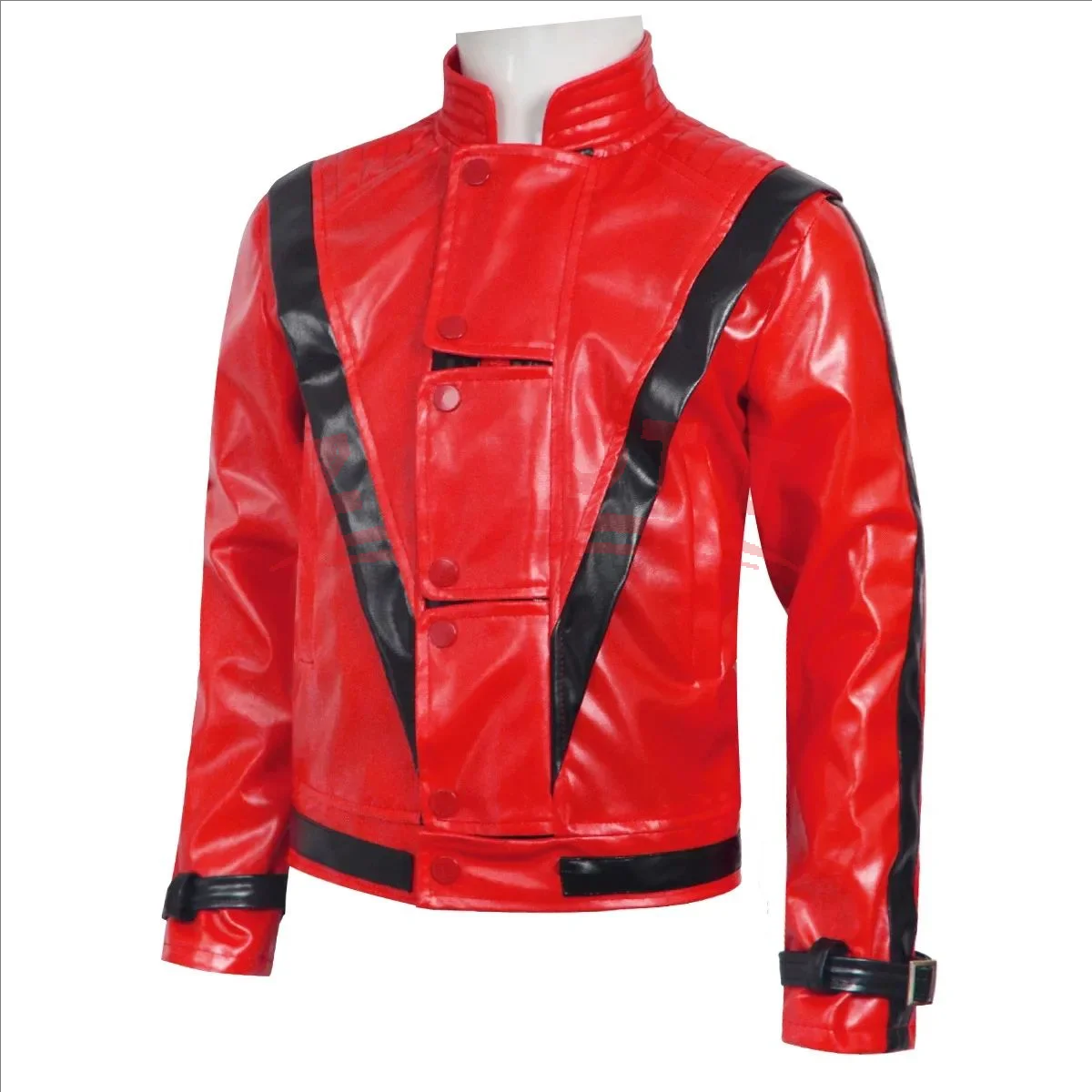 マイケル・ジョセフ・ジャクソン レザー レッド スリル満点ジ - Leather Work Jacket のレビューと価格
