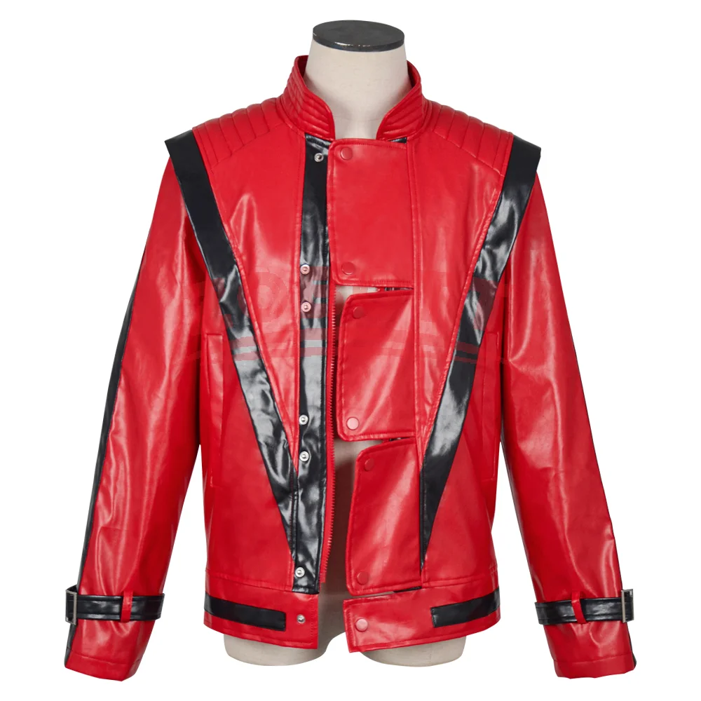 マイケル・ジョセフ・ジャクソン レザー レッド スリル満点ジ - Leather Work Jacket のレビューと価格