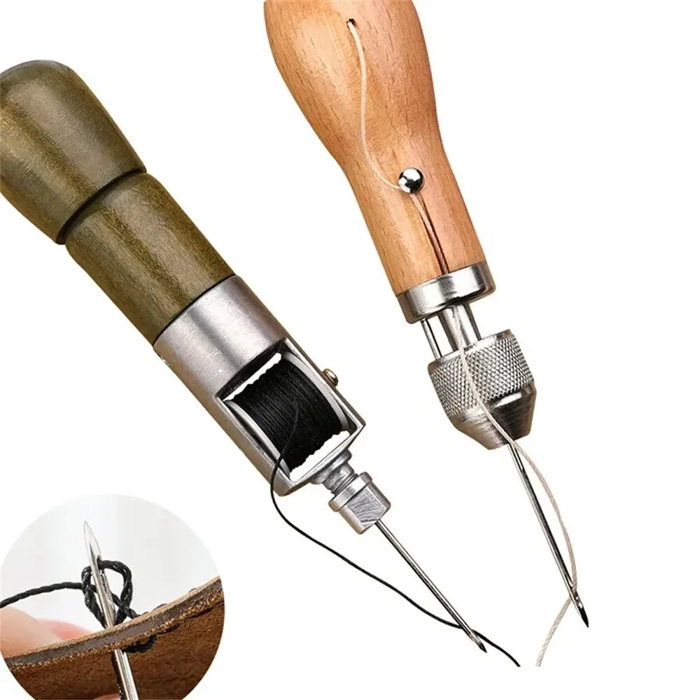 DIY 革縫製千枚通しキットワックス糸ハンド縫製ツールレザー - Leatherwork Kit のレビューと価格