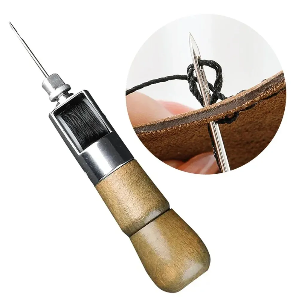 DIY 革縫製千枚通しキットワックス糸ハンド縫製ツールレザー - Leatherwork Kit のレビューと価格