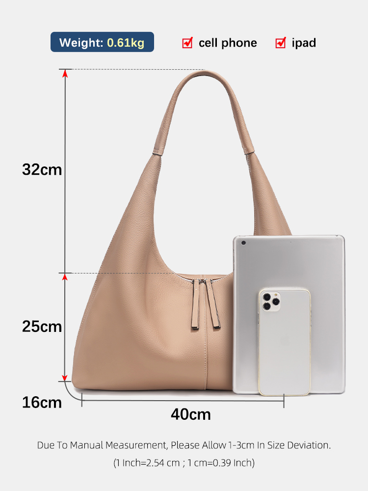 Zency 大容量トートバッグ本革ホーボーバッグ女性ハンドバ - Leather Work Handbags のレビューと価格