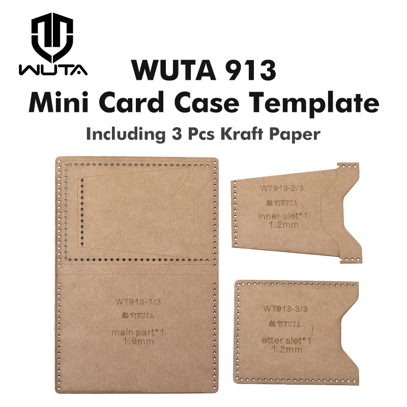 Wuta 913-革製カードケース,クラフト紙モデル,水平, - Leatherwork Kit のレビューと価格