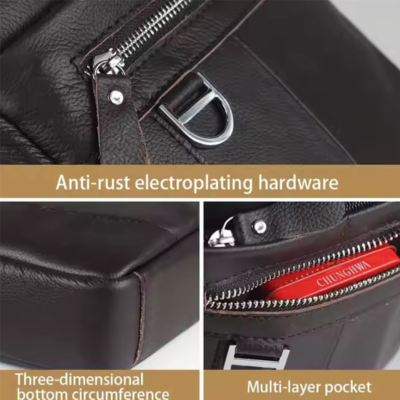 BULLCAPTAIN メンズレザーメッセンジャーバッグレト - Leather Work Handbags のレビューと価格