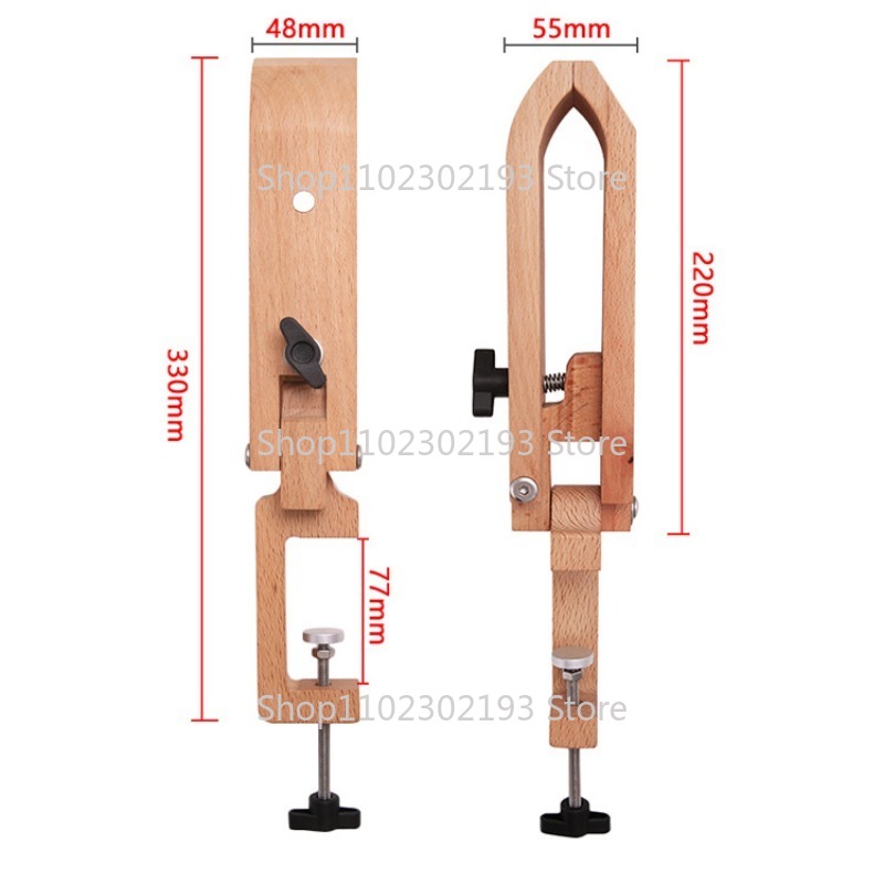 折りたたみ木製クランプ調整可能な木材レザークラフトハンドステ - Leatherwork Clamp のレビューと価格