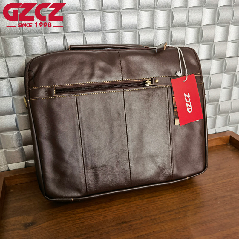 GZCZ メンズハンドバッグレジャービジネスコンピュータバッ - Leather Work Handbags のレビューと価格