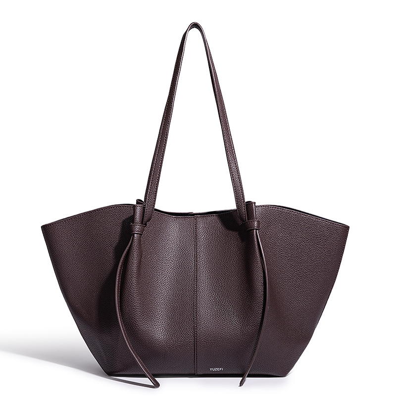 女性用レザーショルダーバッグ、餃子型ハンドバッグ、ホーボーハ - Leather Work Handbags のレビューと価格