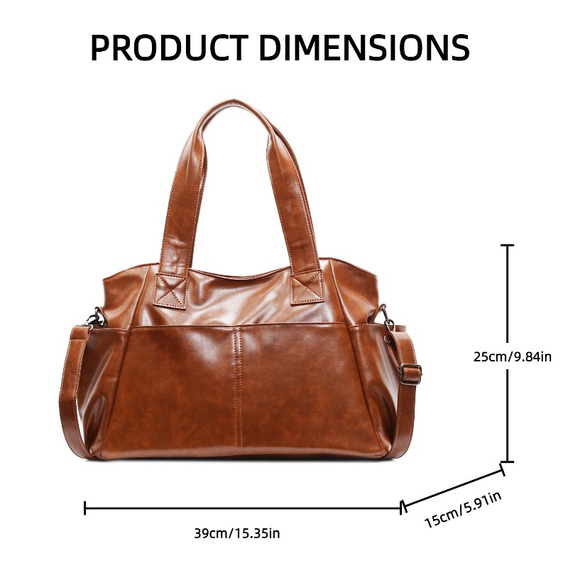 レディース レトロ ソフトレザー ハンドバッグ 多ポケット  - Leather Work Handbags のレビューと価格