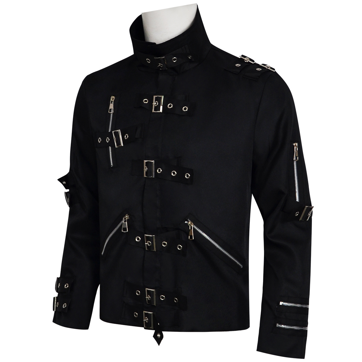 パンクヘビーメタルV8レザージャケット、マイケル・ジャクソン - Leather Work Jacket のレビューと価格