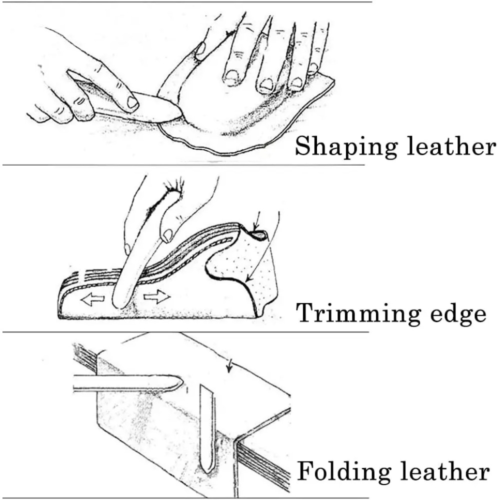 レザークラフトエッジバーニッシングスティック手作り革細工用骨 - Leather Work In Art のレビューと価格