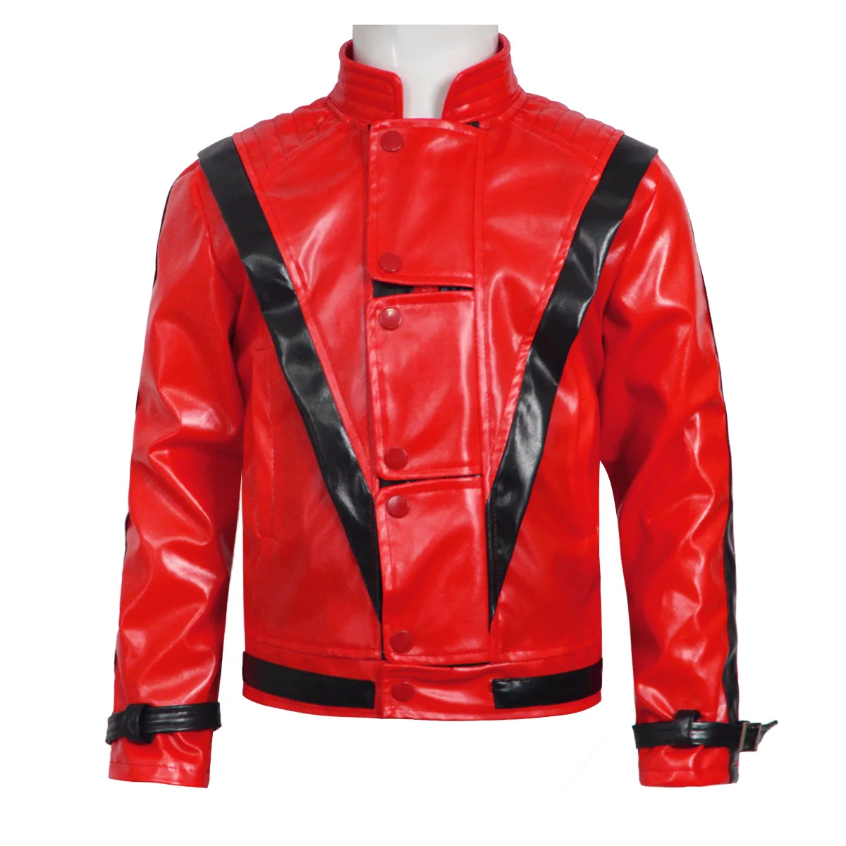 マイケル・ジャクソン スリラー 怖いコスチューム 赤いレザー - Leather Work Jacket のレビューと価格