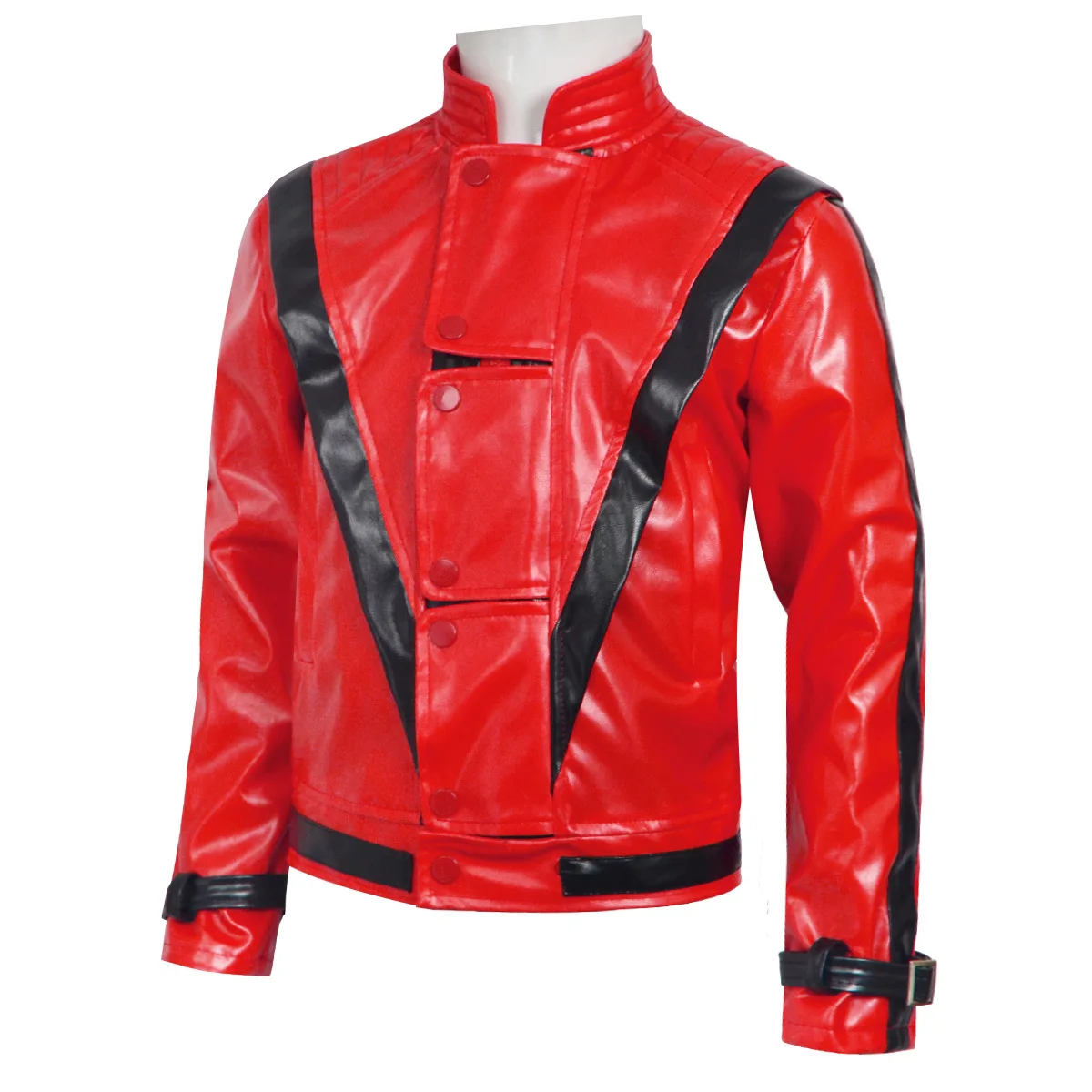 マイケル・ジャクソン スリラー 怖いコスチューム 赤いレザー - Leather Work Jacket のレビューと価格
