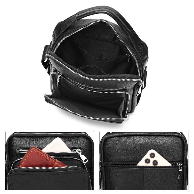 SCHLATUM 本革メンズクロスボディショルダーバッグ牛革 - Leather Work Handbags のレビューと価格