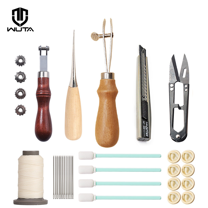 Wuta-プロのレザークラフトツールキット,25/27/29 - Leatherwork Punch のレビューと価格