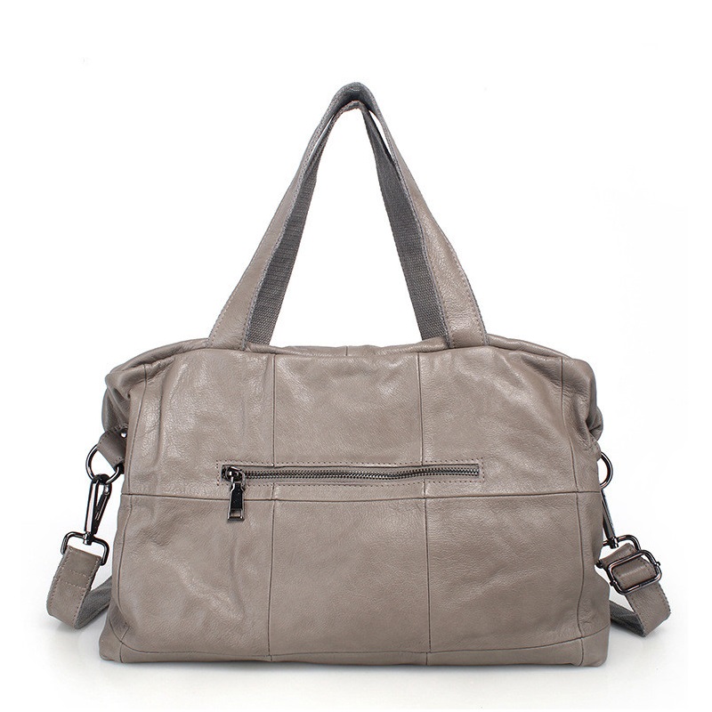 大容量トートバッグ女性用本革クロスボディバッグソフトカジュア - Leather Work Handbags のレビューと価格