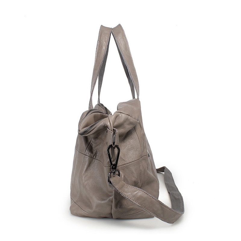 大容量トートバッグ女性用本革クロスボディバッグソフトカジュア - Leather Work Handbags のレビューと価格