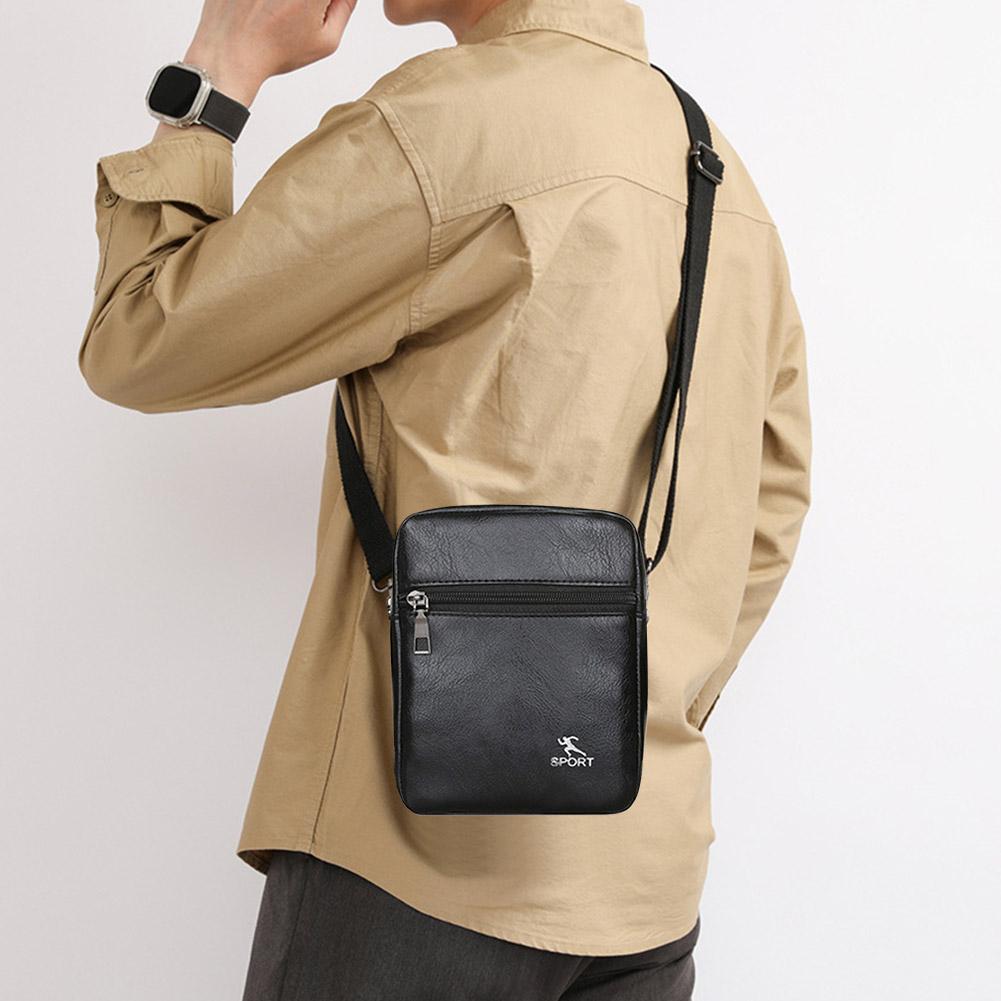 PU レザークロスボディメッセンジャーバッグ男性用オフィスワ - Leather Work Handbags のレビューと価格